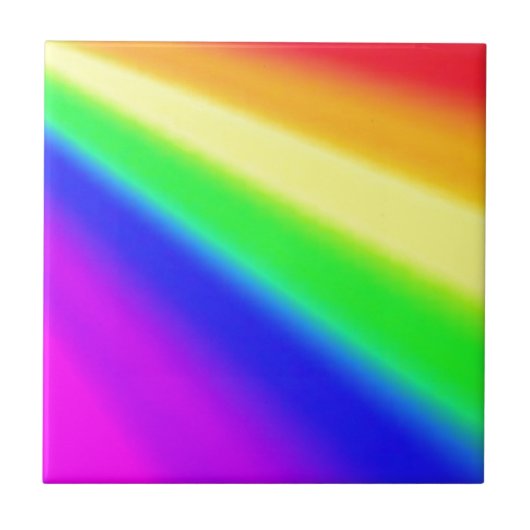 Overvloeide regenboogmulticolorpride tegeltje (Voorkant)