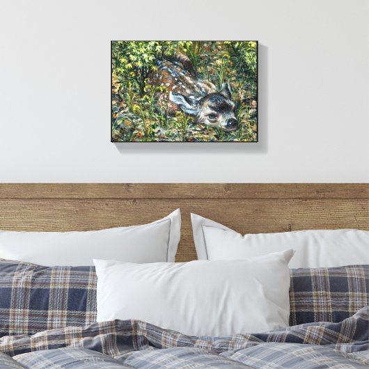 "Overvloeien in" Canvas Afdruk (Insitu (Slaapkamer))