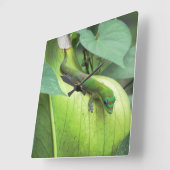 Overvloeien in vierkante klok (Hoek)