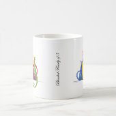 Overvloeiende familie van 5, Waterverf art Mok (Center)