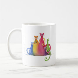 Overvloeiende familie van 5, Waterverf art Mok