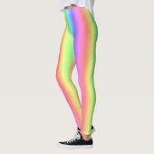 Overvloeiing pastelregenboog - kleurenspectrum leggings (Links)