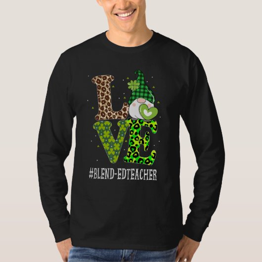 Overvloeiing van leraar liefde sint-Patricks dag k T-shirt (Voorkant)