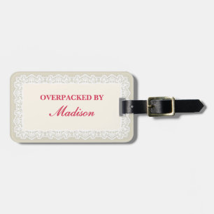 Overvol Met Bruidsmeisje Cadeau Bagagelabel