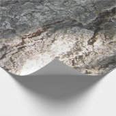 Overvulpapier met boomschors cadeaupapier (Hoek)