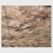 Overvulpapier met boomschors cadeaupapier (Vlak)