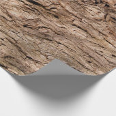 Overvulpapier met boomschors cadeaupapier (Hoek)
