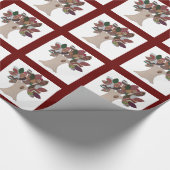 Overvulpapier met geïntegreerde structuur cadeaupapier (Hoek)
