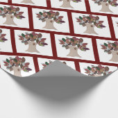 Overvulpapier met geïntegreerde structuur cadeaupapier (Hoek)