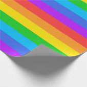 Overvulpapier voor grote regenboogstrips cadeaupapier (Hoek)