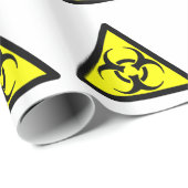 Overvulpapier voor het symbool voor biogevaren cadeaupapier (Rol Hoek)