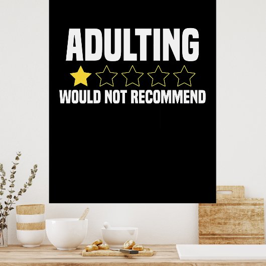 Overwaardeerd toevoegen poster (Keuken)