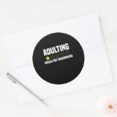 Overwaardeerd toevoegen ronde sticker (Envelop)