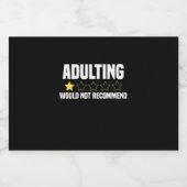 Overwaardeerd toevoegen sparkling wijnetiket (Enkel label)