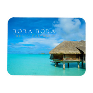 Overwater bungalow op Bora Bora, Polyensia Magneet