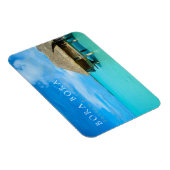 Overwater bungalow op Bora Bora, Polynesië Magneet (Rechterzijde)