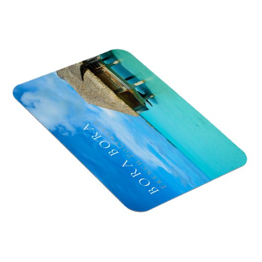 Overwater bungalow op Bora Bora, Polynesië Magneet (Rechterzijde)