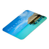 Overwater bungalow op Bora Bora, Polynesië Magneet (Linkerzijde)