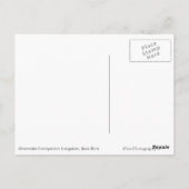 Overwater bungalow op Bora Bora text briefkaart (Achterkant)