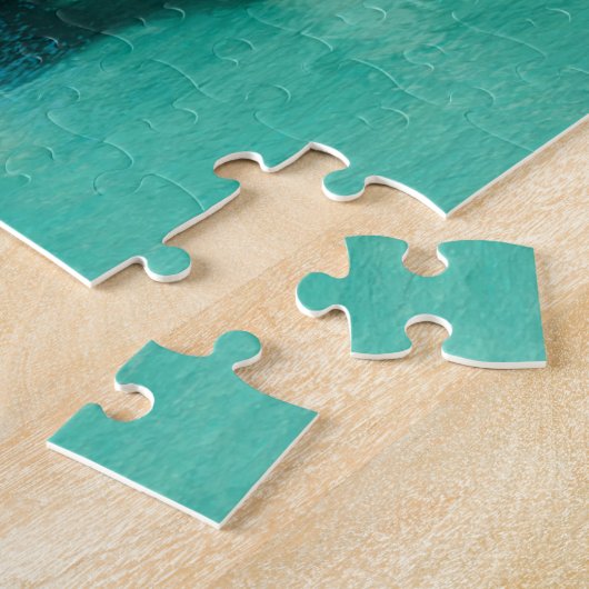 Overwater bungalow op het eiland Bora Bora Legpuzzel (Zijkant)