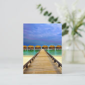 Overwater bungalows at Sheraton Maldives Briefkaart (Staand voorkant)