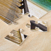 Overwater bungalows at Sheraton Maldives Legpuzzel (Zijkant)