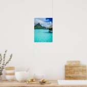 Overwater bungalows op Bora Bora verticale poster (Keuken)