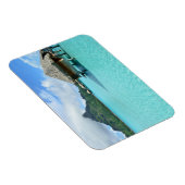 Overwater resort op Bora Bora rechthoekige magneet (Rechterzijde)