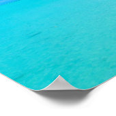 Overwaterbungalow op Bora Bora Poster (Hoek)