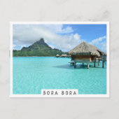 Overwaterput in de lagune van Bora Bora Briefkaart (Voorkant)
