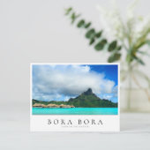 Overwaterresort en Bora Bora Island, Polynesië Briefkaart (Staand voorkant)