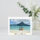 Overwaterresort op Bora Bora Briefkaart (Staand voorkant)