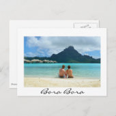 Overwaterresort op Bora Bora Briefkaart (Voorkant / Achterkant)