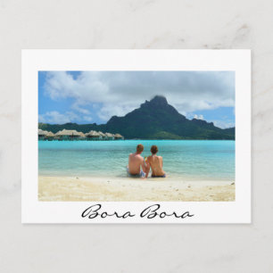 Overwaterresort op Bora Bora Briefkaart