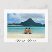 Overwaterresort op Bora Bora Briefkaart (Voorkant)