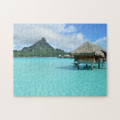 Overwaterresort op Bora Bora jigzaag puzzel Legpuzzel (Horizontaal)