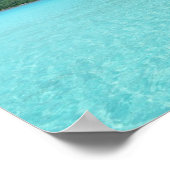 Overwaterresort op het poster Bora Bora (Hoek)