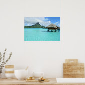 Overwaterresort op het poster Bora Bora (Keuken)