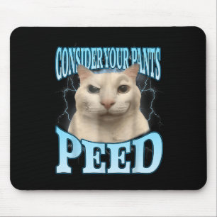 Overweeg Dat Je Broek Grappig Geplast Gekke Katten Muismat