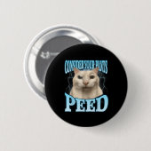 Overweeg Dat Je Broek Grappig Geplast Gekke Katten Ronde Button 5,7 Cm (Voorkant /achterkant)