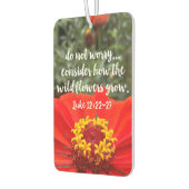 Overweeg de Christelijke Bijbel van de Wilde Bloem Luchtverfrisser (Links)