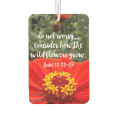 Overweeg de Christelijke Bijbel van de Wilde Bloem Luchtverfrisser (Achterkant)