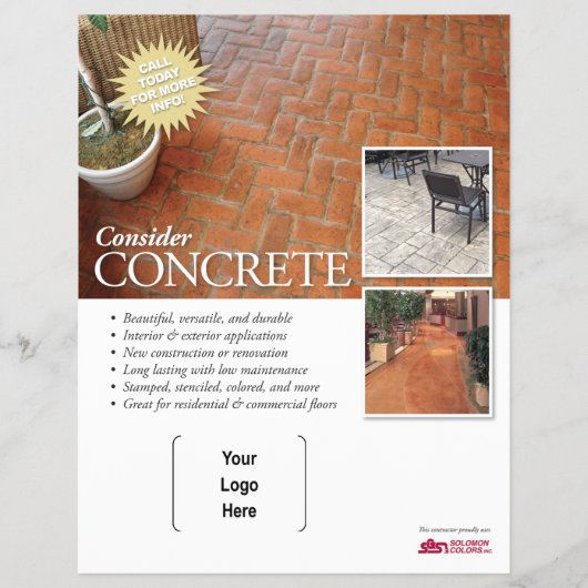 Overweeg de Concrete brochure voor Solomon Contrac (Voorkant)
