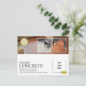 Overweeg de Concrete Mailer voor de Contractanten  Briefkaart (Staand voorkant)