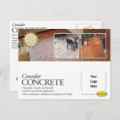 Overweeg de Concrete Mailer voor de Contractanten  Briefkaart (Voorkant / Achterkant)