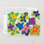 Overweeg de Kunst John 13:34-35 van de Kunst van d Briefkaart (Voorkant / Achterkant)