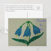 Overweeg de Kunst Romans 8:28 van de Schrift van d Briefkaart (Voorkant / Achterkant)