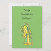 Overweeg de leugens, hoe ze groeien, gepersonalise feestdagenkaart (Voorkant)