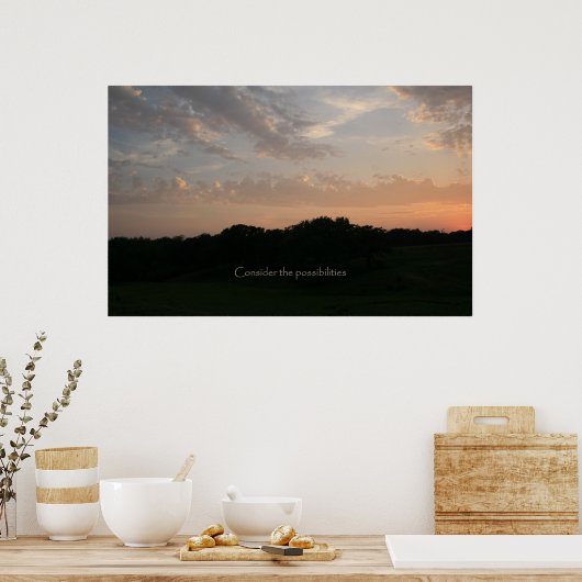 Overweeg de mogelijkheden poster (Keuken)