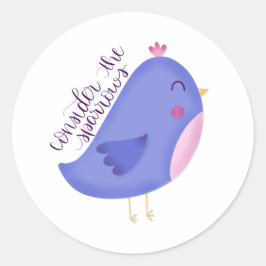 Overweeg de Mussesticker Ronde Sticker